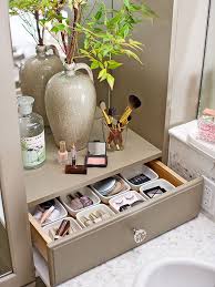 By sectioning off one long vanity into two distinct parts with the same countertop, designer vered mizrahi of very red design and the team at lux design builds maximized the usable surface space and storage while keeping things feeling cohesive. 24 Smart Ways To Store More In Your Bathroom Creative Bathroom Storage Ideas Bathroom Furniture Storage Small Bathroom Storage