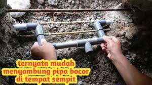 Tutorial cara menyambung pipa yang bocor dan pipa t di dalam tanah, video ini awalnya dibuat ketika saluran. Cara Menyambung Pipa Bocor Di Tempat Sempit Youtube