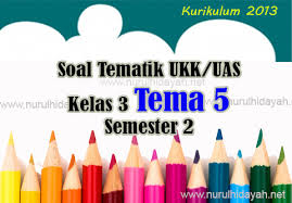 Dan jika dirasa bermanfaat silahkan dibagikan lagi lewat jejaring sosial seperti. Soal Tematik Ukk Kelas 3 Semester 2 Tema 5 Nurul Hidayah