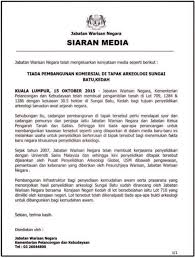Check spelling or type a new query. Tiada Pembangunan Komersial Di Tapak Arkeologi Sungai Batu Kedah Jabatan Warisan Negara Mmfc News Portal