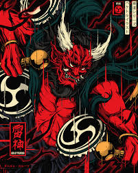 raijin on behance japanese art modern japanese tattoo art samurai artwork japanese tattoo art