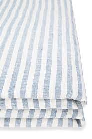 White blue nautical french stripes 100% cotton sateen sheet set by roostery. Luxuriously Soft Linen Quilt Covers Major Minor
