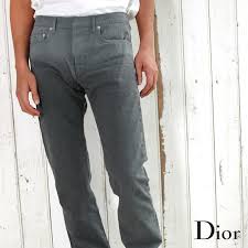 Dior Homme Dior Homme 003d000tx040 Gradient Herringbone Stripe Skinny Denim Jeans 800 Grey