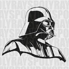 Darth Vader Svg Star Wars Stencil Instant Download Eps Png Pdf Vector File Darth Vader Stenci Pochoir Silhouette Dessin Silhouette Dessin Noir Et Blanc