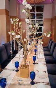 15 Trendy Wedding Blue Gold Table Color Schemes Blue Wedding Centerpieces Blue Gold Wedding Gold Wedding Centerpieces
