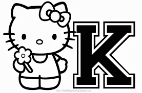 Hello Kitty Alphabet For Coloring Alfabeto De Hello Kitty Para Colorear Hello Kitty Para Colorear Cosas De Hello Kitty Gatito