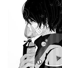 Black And White Anime Boy Pinterest Anime Guy Tumblr Google Kereses Anime Monochrome Anime Gas Mask Anime
