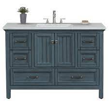 Bathroom vanity 48 inches single sink. Eviva Britney 48 Inch Single Sink Transitional Ash Blue Bathroom Vanity Bathroom Vanities Modern Vanities Wholesale Vanities