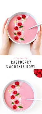 5 Ingredient Raspberry Smoothie Bowl Baking Ginger Recipe Raspberry Smoothie Bowl Smoothie Bowl Recipe Smoothie Recipes