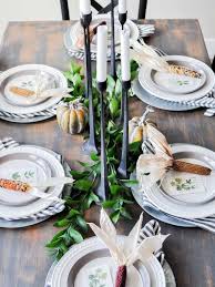 For a rustic table setting, shop our faux wood charger plates in a gold or gray woodgrain pattern. 35 Fresh And Festive Thanksgiving Table Ideas Bob Vila