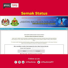 Bagi peminjam ptptn yang telah disenarai hitam dalam jabatan imigresen sebelum ini dan berpendapatan rm4000 ke bawah. Semak Status Perjalanan Imigresen Tiada Sekatan Untuk Najib Rosmah Ketua Pengarah Semakan Imigresen Ini Adalah Untuk Kemudahan Warganegara Malaysia Yang Ingin Menyemak Status Untuk Mendapatkan Kemudahan Imigresen Bagi