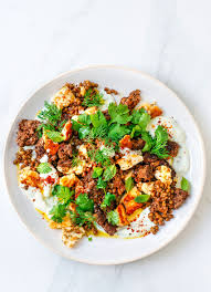 4 add mustard, tomato paste, worcestershire sauce and a few hearty grinds of black pepper. Crispy Beef Haloumi And Lentil Salad Dish Magazine