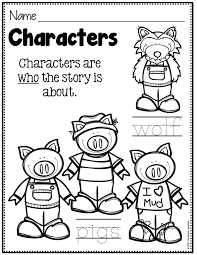 Simple Story Elements Made Practical And Fun Little Pigs Character Worksheets Three Little Pigs Story