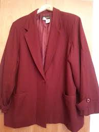 Womens Wool Woolmark Jacket 24w Requirements Casual Blazer Burgundy Casual Fashion Casual Office Fashion Casual