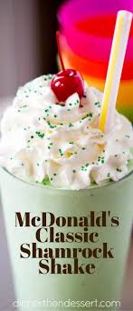 Mcdonald 039 S Shamrock Shake Copycat Milkshake Made Easy And At Home With Vanilla Ice Cream Mint Extract Mint Milkshake Recipe Mint Milkshake Shamrock Shake