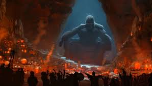 Skull island was the mysterious island inhabited by strange species and dinosaurs. Kong Skull Island Concept Art Gallery