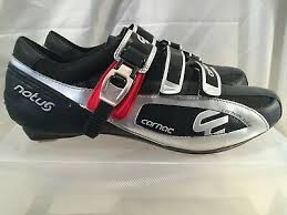 Carnac Notus Road Cycling Shoes Black Silver Uk Size 12 Eu