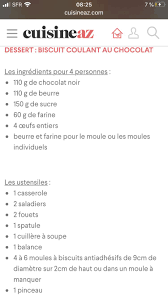 Epingle Par Kathia Mathe Sur Recettes Coulant Au Chocolat Chocolat Noir Dessert