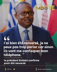 Coup de théâtre en Guinée-Bissau : le président Embalo confirme avoir été renversé “J'ai bien été renversé” ☞ https://zurl.co/jKaCB