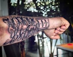 The tender part just below the palm of your hand.; 90 Script Tattoos For Men Cursive Ink Design Ideas