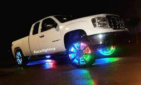 17 5 Double Row Multi Color Chasing Led Bluetooth Truck Wheel Rings Light Set Fiacarlightingfactoryfiacarjhblighting Rim Light Ring Light Ebay Jeep Lights