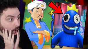 O AKINATOR CONHECE O MONSTRO AZUL BABÃO DO RAINBOW FRIENDS !!