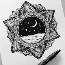 Mandalas Mixed With Fantasy Drawings Fantasy Drawings Drawings Nefertiti Art