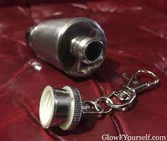 Holy Water Flask Key Chain 1oz Empty Stainless Steel Canister - Etsy