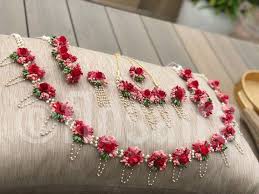 Get the best deal for baby shower pink sugar flowers & decorations from the largest online selection at ebay.com.au ✅ browse our daily deals for even more savings! Beautiful Red Gotta Patti Bridal Floral Jewellery Set For Haldi Mehandi Weeding Baby Shower