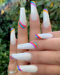 Apr 25, 2017 · another cute long acrylic nails can be achieved by painting your square coffin nails with a bright orange color. Pin By Becker Kimi On Nailz Long Acrylic Nails Acrylic Nails Coffin Nails Designs