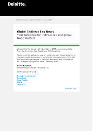 The malaysian tax system is territorial. Https Www2 Deloitte Com Content Dam Deloitte Global Documents Tax Dttl Tax Global Indirect Tax News January 2018 Pdf