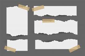 Free Vector Set Of Torn Ripped Paper Sheets With Sticker Vector Free Paper Background Texture Paper Background