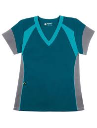 Wonderwink Four Stretch Color Block V Neck Scrub Top X Small Has To Be Caribbean Blue Medical Scrubs Scrubs Nursing Scrubs