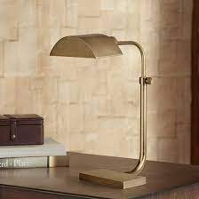 Robert abbey partners with some of the s463 collection: Robert Abbey Koleman Aged Natural Brass Desk Lamp U1062 Lamps Plus Desk Lamp Design Desk Lamp Modern Desk Lamp