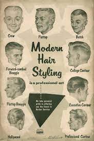 Forties Fifties Sixties Love Modern Hair Styling Is A Professional Art Modern Hairstyles 1950s Mens Vintage Hairstyles