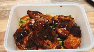 65 C For 1 Hour Chicken Breast With Honey Garlic Soy Sauce And Lot Of Dried Chilly Sousvide