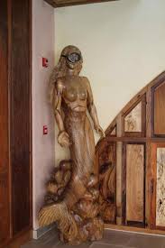 A mermaid carved on basswood. Wooden Carving Of A Mermaid Picture Of Corto Del Mar Hotel Busuanga Island Tripadvisor