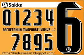 Font Number Of Football Jersey Font Number Sakka Numbers Font Fonts Football Fonts