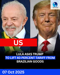 U.S. President Donald Trump said he could work out deals during his meeting  with Brazilian President Luiz Inácio Lula da Silva in Malaysia. “I think we  should be able to make some