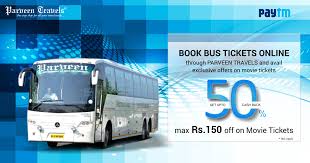 Book Bus Tickets Online Through Parveentravels And Avail Exclusive Offers On Movie Tickets For More Details Visit Www Parveent Bus Tickets Online Tickets Bus