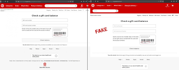 Use the same email and phone number so your account syncs. Scammers Spoof Target S Gift Card Balance Checking Page