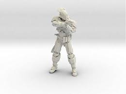 Bungie Destiny Titan Action Figure 3d Print Model Exact Replica Desk Toy Game Marvel Destiny Humanoid Sketch