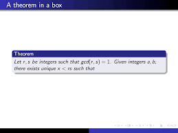 Theorem Boxes In Beamer Tex Latex Stack Exchange