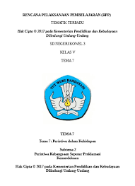 Tema 7 subtema 1 pembelajaran 1. Rpp Kurikulum 2013 Kelas 5 Tema 7 Subtema 1