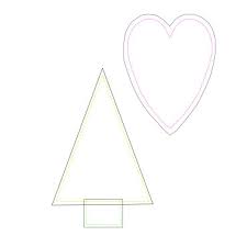 Heart template printable large heart layout. Tannenbaum Nahen Vorlage