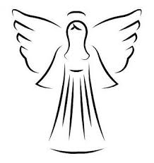 Pin By Patti Edison On Angel Paintings Angel Drawing Angel Illustration Angel Outline