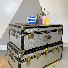 Ameriwood home carson coffee table. Vintage Mossman Trunks Chest Storage Coffee Table