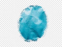 النسيج الأزرق البيضاوي لوحة ألوان مائية بقع ألوان مائية باللون الأزرق الشاطئ ألوان مائية Png