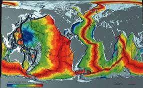 The Age Of The Oceanic Crust Orange Is The Youngest 20 My Blue Areas Are The Oldest 150 M Earth And Space Science Seafloor Spreading Earth Science Teacher