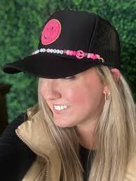 Turquoise Coors Cowgirl Trucker Hat With Custom Chain Snap-back Otto Ball  Cap